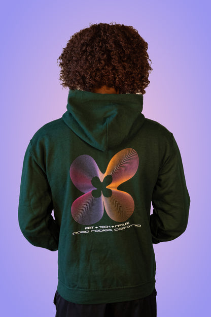 Green Flower Hoodie - ONLINE