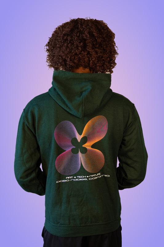 Green Flower Hoodie - ONLINE